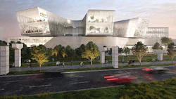 GM Canada’s seven-acre complex in downtown Toronto will include office space, R&D facilities for urban mobility, GM vehicle sales and service space, and a public area showcasing innovations in mobility. Photo courtesy Quadrangle.