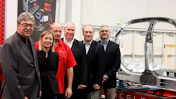 Celette and Chief executives pictured with Celette equipment.
