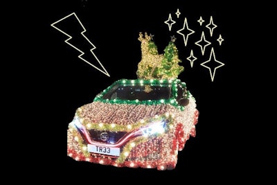 nisaan leaf christmas