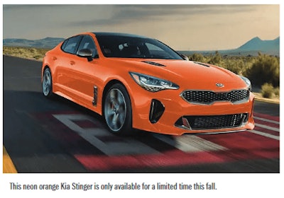 Orange Kia