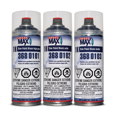 SprayMax 1K Trim Paint Black