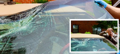 broken car window