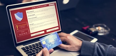 Firewall popup for security cybercrime protection
