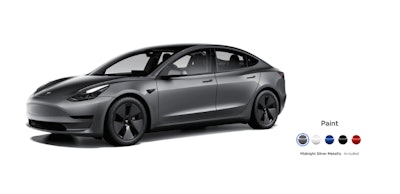 tesla paint
