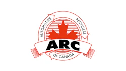 Automotive Recyclers of Canada logo with maple leaf and circular emblem