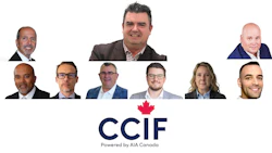 CCIF leadership team of 8 professionals in professional business attire