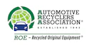Automotive Recyclers Association logo with green globe and blue car symbolizing sustainable automotive recycling
