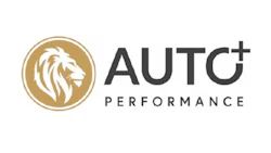 Auto Performance logo with golden lion emblem and modern typography