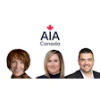 AIA Canada team of three professionals in business attire