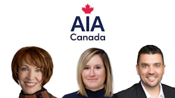AIA Canada team of three professionals in business attire