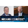 Webinar promo for Crash Course 25 with two business professionals