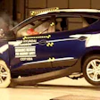 Hyundai SUV during side-impact crash test, demonstrating vehicle safety standards