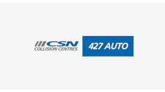 CSN Collision Centres and 427 AUTO professional automotive service logo