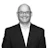 Professional smiling businessman in black suit and glasses Headshot