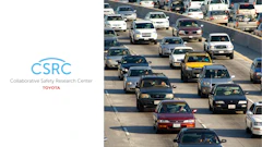 Crowded freeway with multiple lanes of vehicles during peak traffic hours