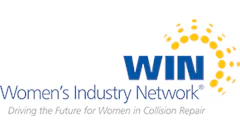 Women's Industry Network logo with blue text and yellow circular graphic