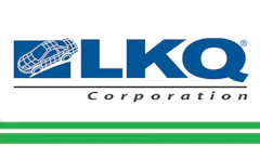 LKQ Corporation automotive parts logo with wireframe vehicle graphic