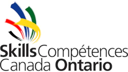 Skills Canada Ontario official logo with multicolored dynamic graphic elements