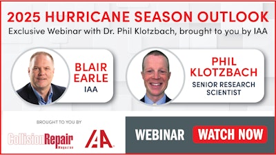 2025 Hurricane Season Outlook webinar with IAA experts Blair Earle and Phil Klotzbach