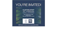 Fix Network Ontario 16th Annual Charity Golf Tournament invitation for June 19, 2025