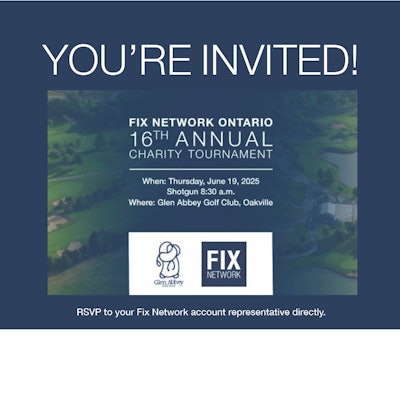 Fix Network Ontario 16th Annual Charity Golf Tournament invitation for June 19, 2025
