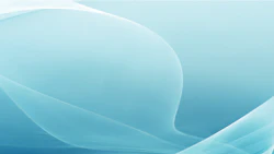 Ethereal blue waves flowing with smooth, translucent curves