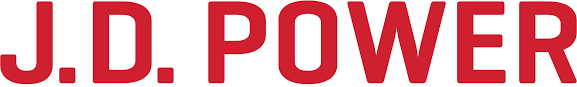 J.D. Power corporate logo in bold red capital letters