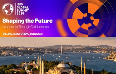 IBIS Global Summit 2025 promotional banner with Istanbul's skyline and Bosphorus view