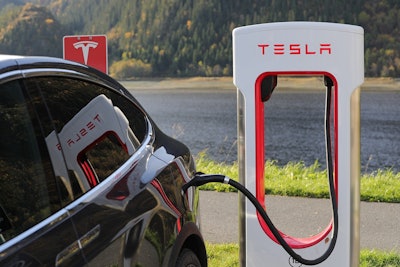 Tesla Model X Supercharging
