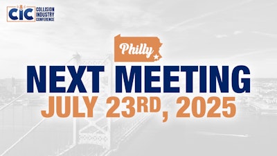 CIC conference announcement for July 23rd, 2025 in Philadelphia with city skyline backdrop