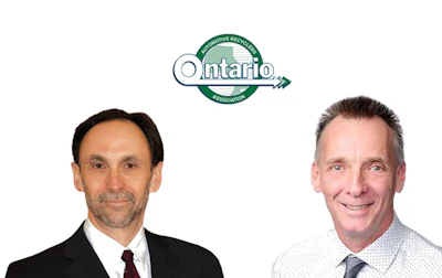 Ontario Automotive Recyclers Association official logo with two professionals