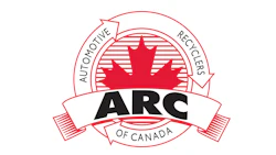ARC Automotive Recyclers of Canada logo with red maple leaf and circular design