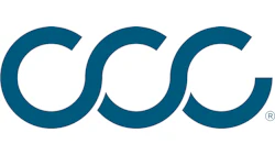 CSG corporate logo in deep teal, featuring interconnected letters