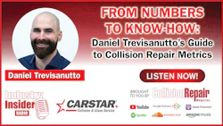 Podcast promo for Daniel Trevisanutto's collision repair metrics guide