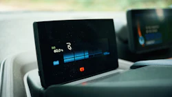 Electric vehicle dashboard screen displaying 60% battery charge level