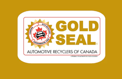Gold Seal certification logo for Canadian Automotive Recyclers