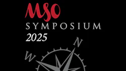 MSO Symposium 2025 logo with compass graphic on black background