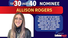 Top 30 Under 40 nominee Allison Rogers in professional headshot for Collision Repair