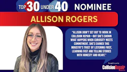 Top 30 Under 40 nominee Allison Rogers in professional headshot for Collision Repair