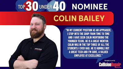 Colin Bailey, Top 30 Under 40 nominee for appraiser and mentor in black shirt