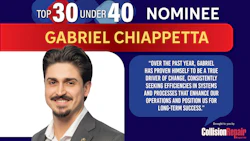 Gabriel Chiappetta Top 30 Under 40 nominee for Collision Repair Magazine