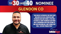 Glendon Co nominee for Top 30 Under 40 in auto body repair industry