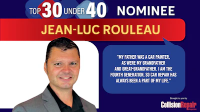 Jean-Luc Rouleau, Top 30 Under 40 nominee in automotive repair industry