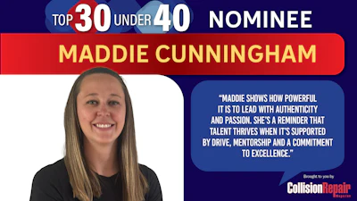 Top 30 Under 40 nominee Maddie Cunningham with professional headshot