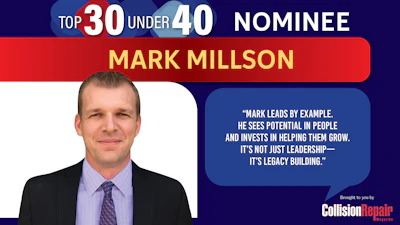 Mark Millson, Top 30 Under 40 nominee, professional headshot in business attire