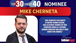 Mike Cherneta, Top 30 Under 40 nominee in collision repair industry