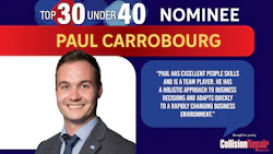 Top 30 Under 40 nominee Paul Carrobourg in professional business attire