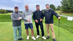 From left to right: Paul Hicks - VP Client Services TD Insurance, Brian Kaner - President & CEO The Boyd Group, Steven Boyd - COO Canada The Boyd Group and Daryl McGrattan - AVP Auto Claims Aviva Canada