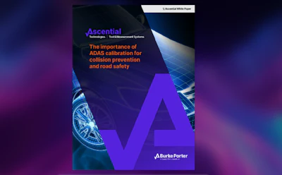 Ascential white paper cover about ADAS calibration for collision prevention