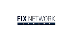 Fix Network Canada corporate logo in navy blue and white